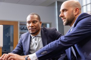 Two Men Talking