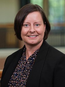 Portrait of Sandy Lucas, Sr. Director Major Gifts at John Carroll University