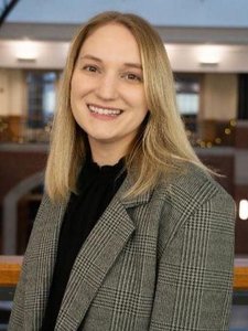 Portrait of Sage Verdi, Director of Public Relations at John Carroll University