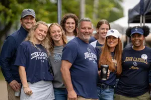 JCU campus life - a large group of students enjoying campus life