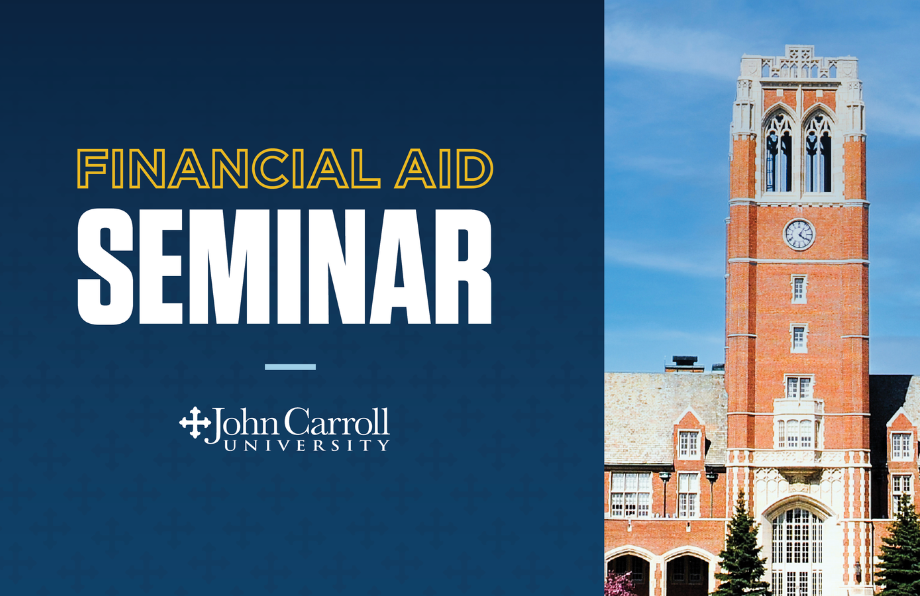 Financial Aid Seminar with JCU clock tower