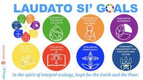 Icons listing the 7 Laudato Si goals