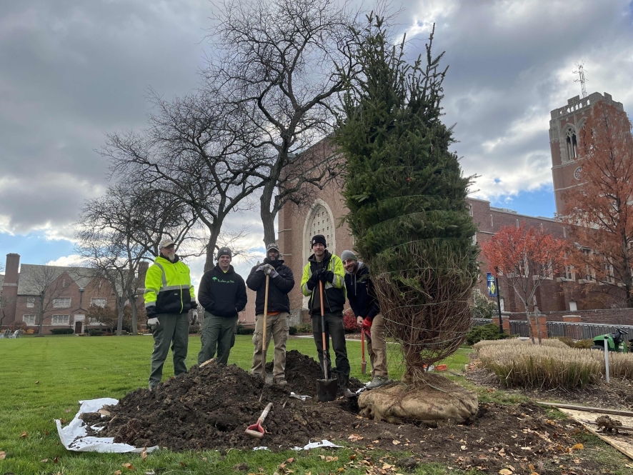 Campus Christmas Tree Planting 2021