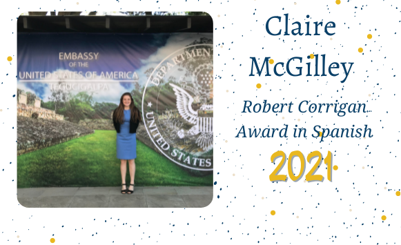 Claire McGilley Named Corrigan Award Winner