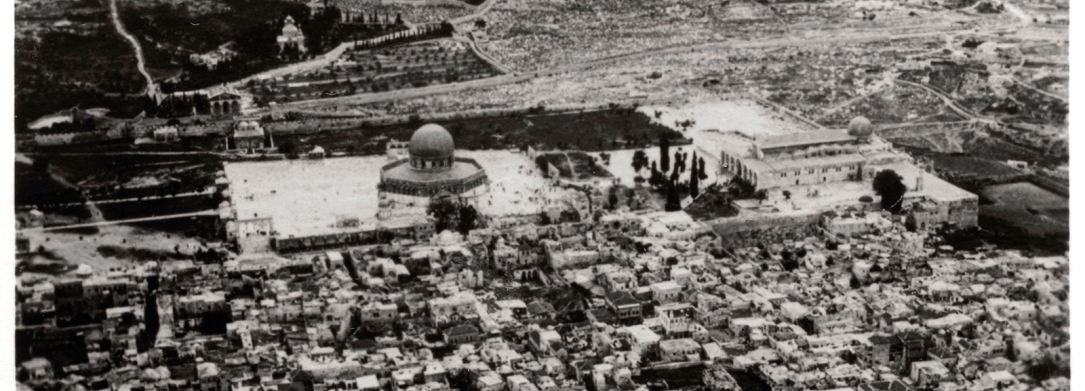 an old picture of the Temple Mount