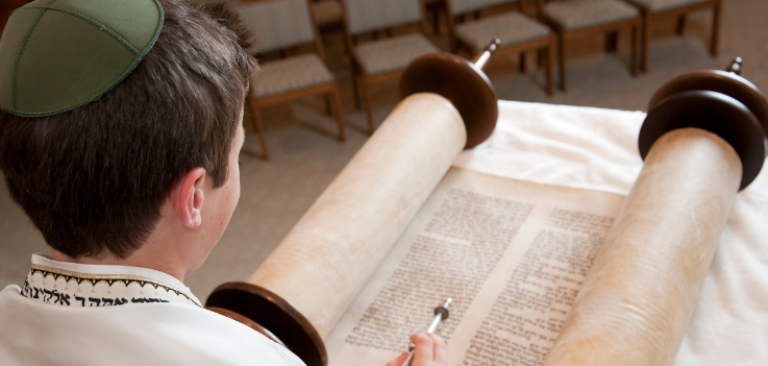 Boy Reading Torah