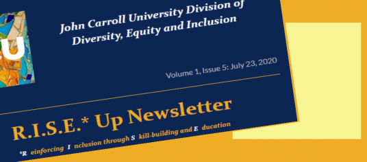 image of the DEI division newsletter header